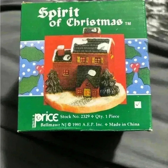 1991 VINTAGE ALBERT E PRICE SPIRIT OF AMERICA VICTORIAN CHRISTMAS HOUSE - Picture 6 of 9